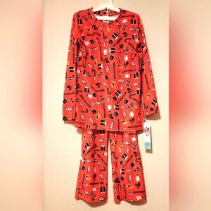 NFL Denver Broncos Football Pajamas Christmas Youth Sz XL 16-18 NWT